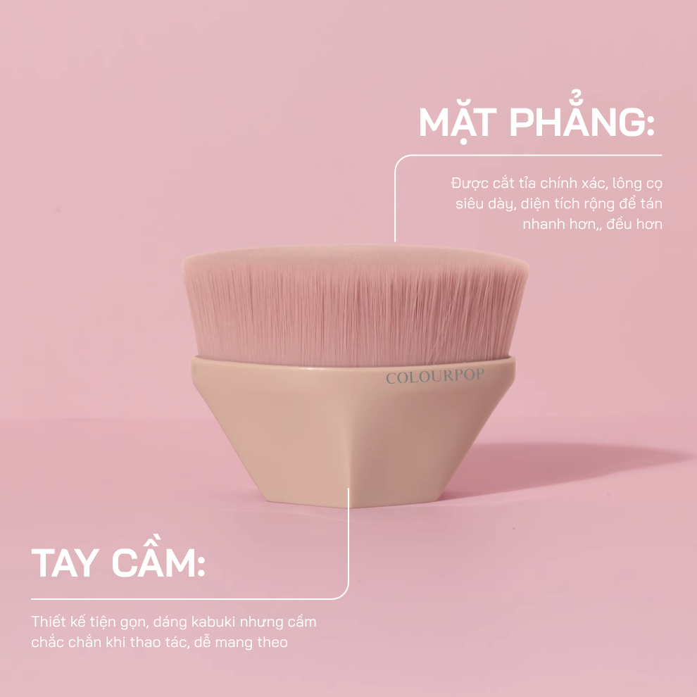 Cọ Tán Kem Nền Và Che Khuyết Điểm COLOURPOP Foundation Brush C209